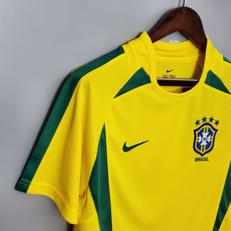 Camisola Retrô Seleção Brasil 2002/02 Home