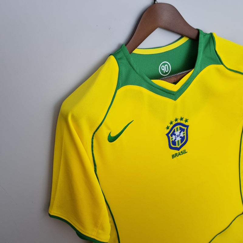 Camisola Retrô Seleção Brasil 2004/06 Home