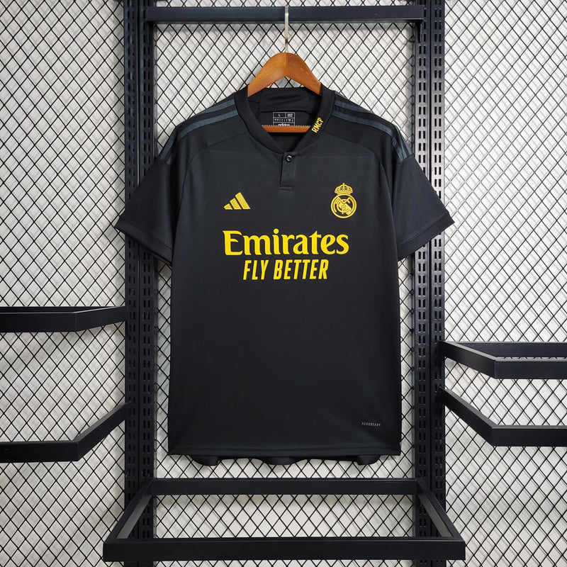 Real Madrid Third Black Shirt 2023/24 (STOCK)