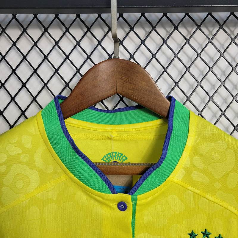 Camisola Feminina Seleção Brasil 2022/23 Home Torcedor PRO