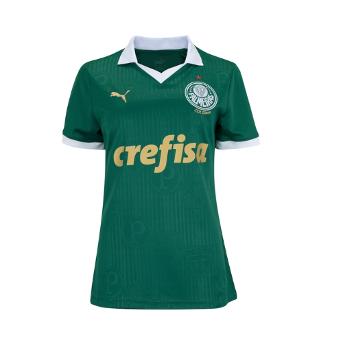 Camisola Palmeiras Feminina Verde Home 2024/25