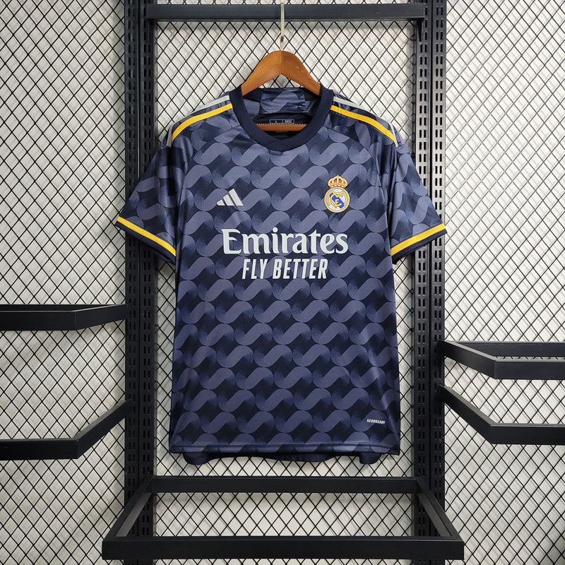 Camisola Real Madrid preta/cinza Away 2023/24