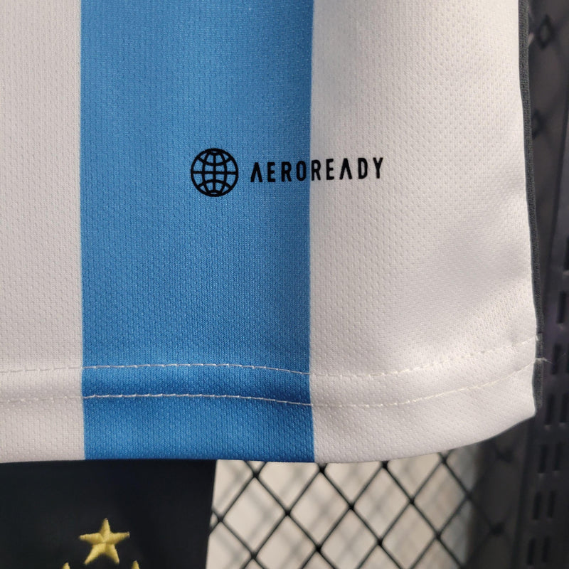 Camisola Seleção Argentina 2022/23 Home 3 - INFANTIL