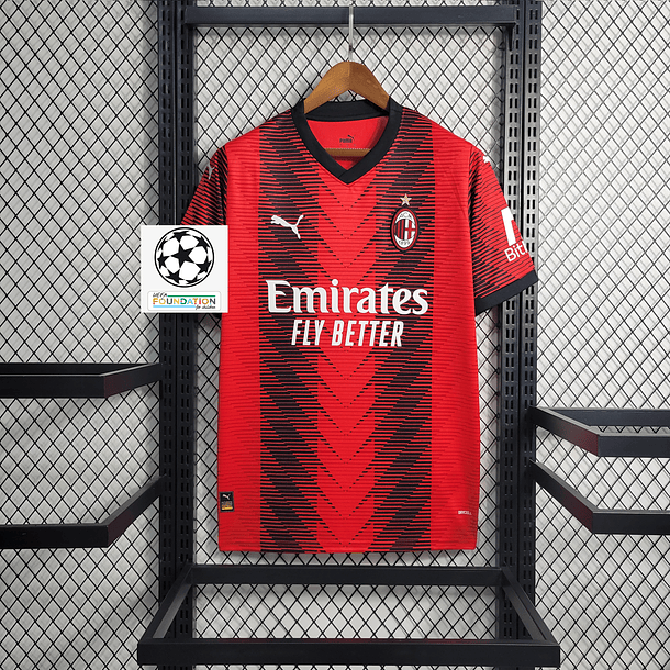 Camisola Milan vermelha Home 2023/24