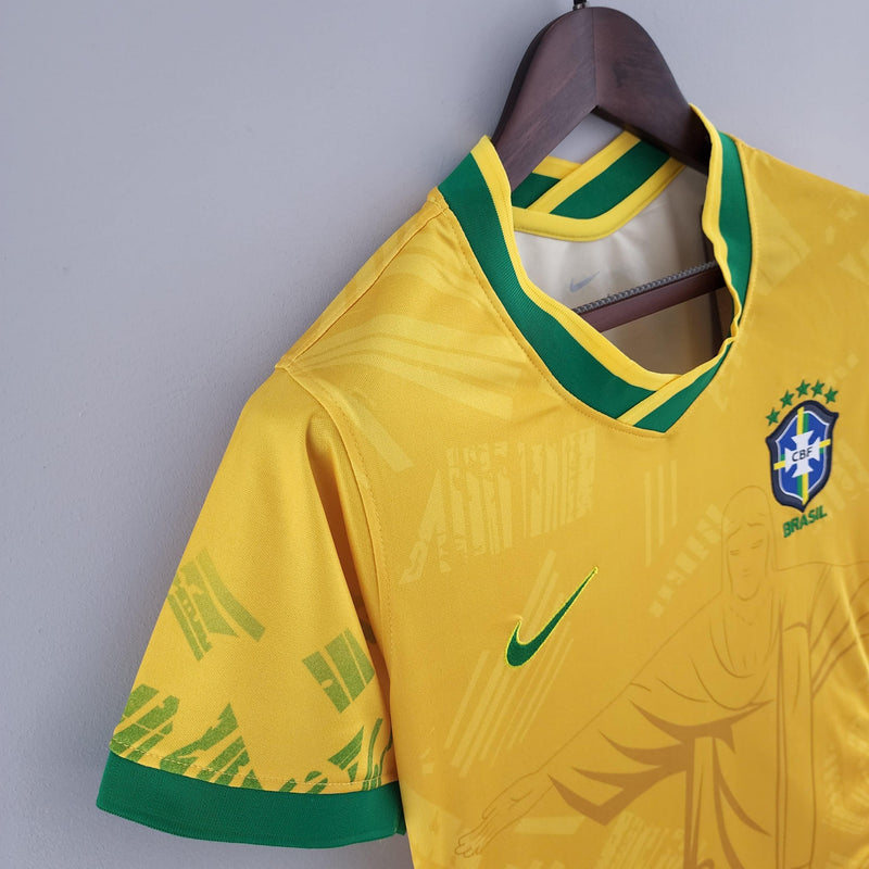 Brazil 2022/22 Women's Jersey Yellow Concept