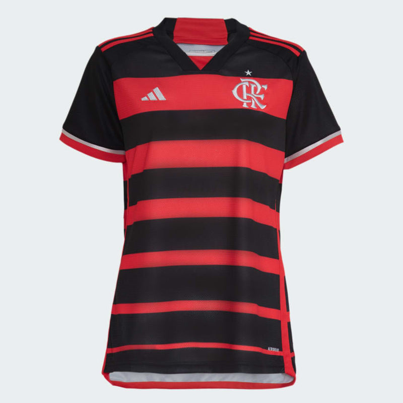 Camisola Flamengo Feminina Vermelha Home 2024/25