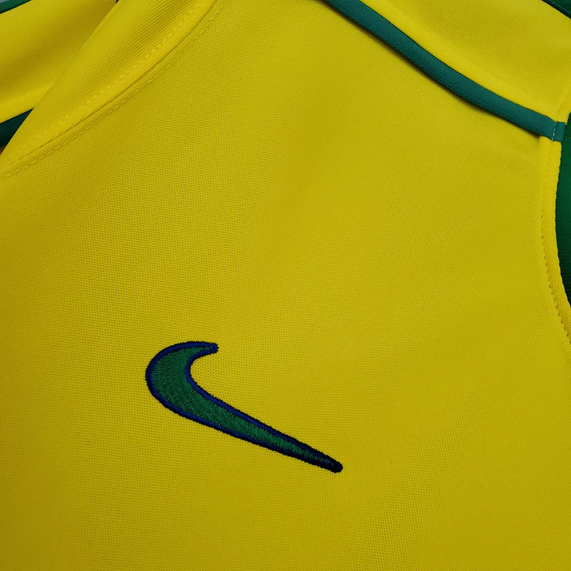 Camisola Retrô Seleção Brasil 1998/98 Home