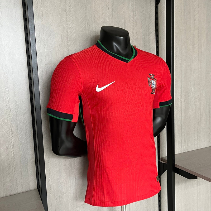 Camisola Portugal Vermelha Home Euro 2024 Player