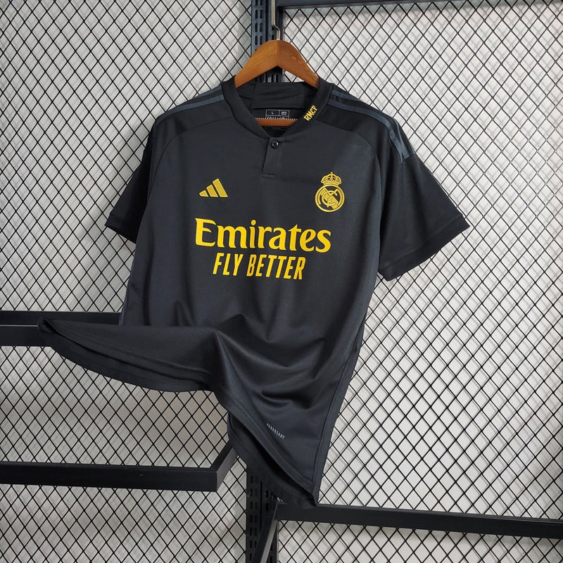 Real Madrid Third Black Shirt 2023/24 (STOCK)