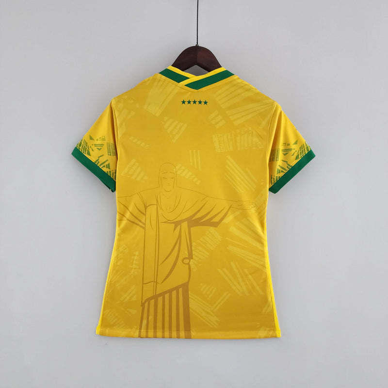 Brazil 2022/22 Women's Jersey Yellow Concept