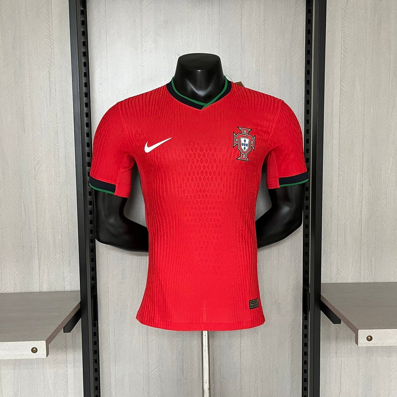 Camisola Portugal Vermelha Home Euro 2024 Player