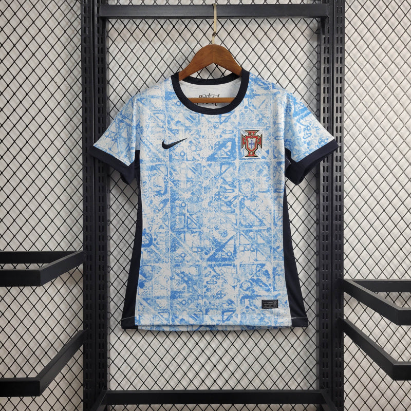 Camisola Portugal Azul Away Euro 2024/25 FEMININA