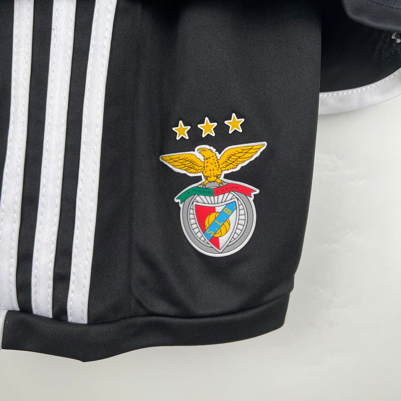 Conjunto infantil Benfica Preto 2023/24 Away (STOCK)