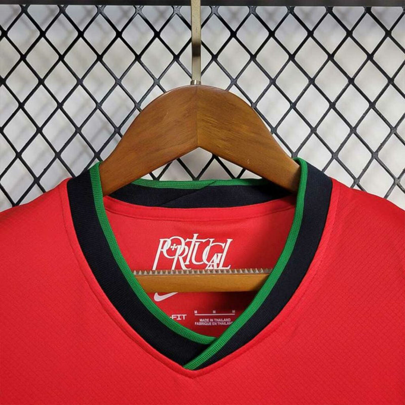 Portugal Home Euro 2024/25 WOMEN'S Red Shirt 