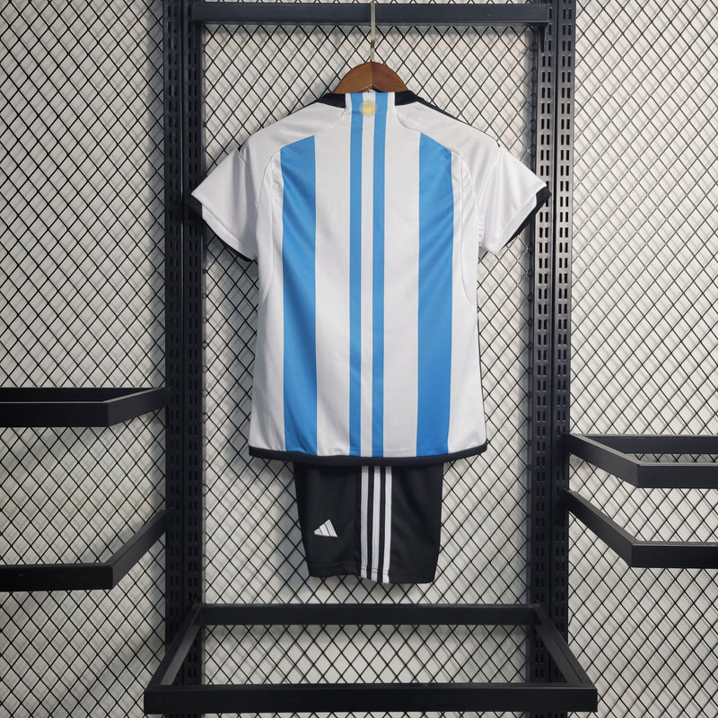 Camisola Seleção Argentina 2022/23 Home 3 - INFANTIL