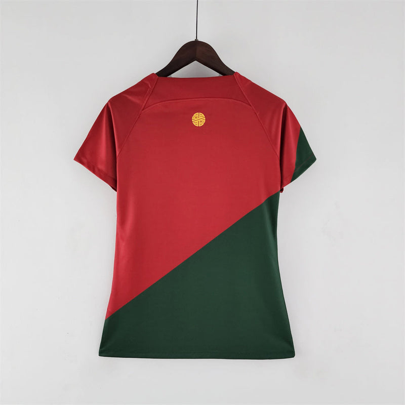 Camisola Portugal vermelha Home 2022/23 Feminina