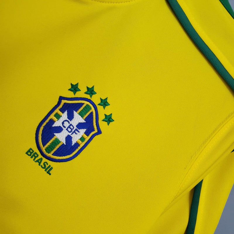 Camisola Retrô Seleção Brasil 1998/98 Home