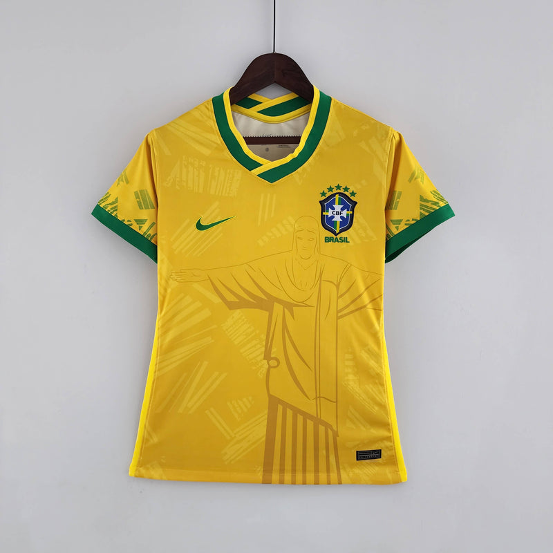 Brazil 2022/22 Women's Jersey Yellow Concept