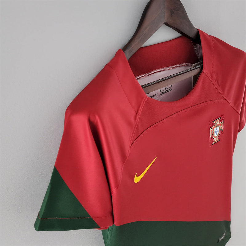 Camisola Portugal vermelha Home 2022/23 Feminina