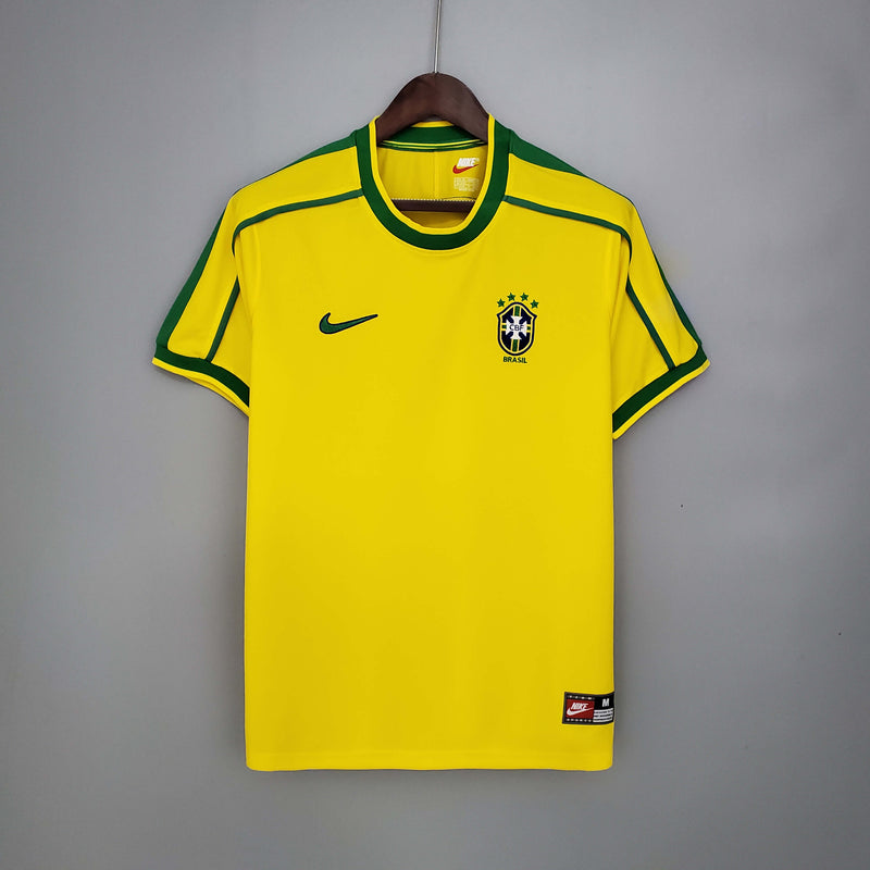 Camisola Retrô Seleção Brasil 1998/98 Home