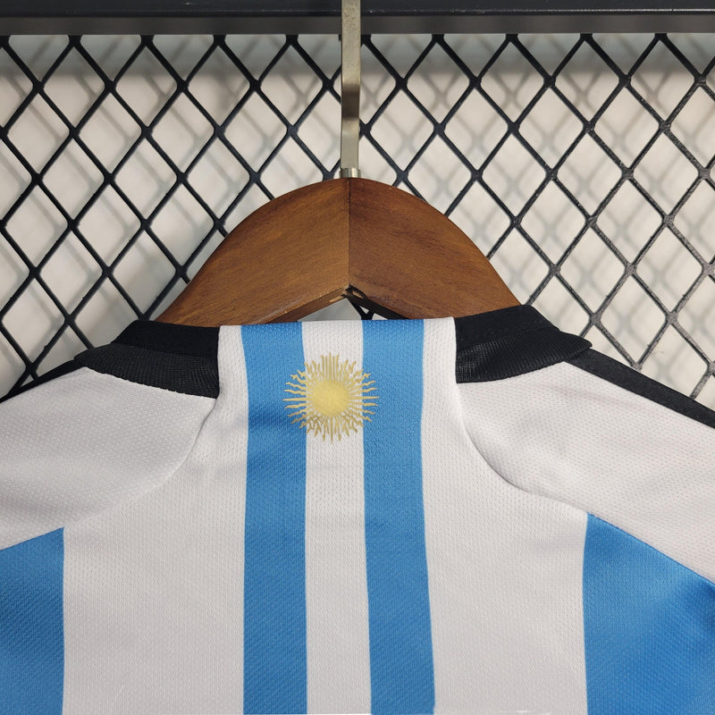 Camisola Seleção Argentina 2022/23 Home 3 - INFANTIL