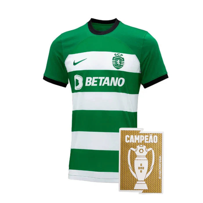 Camisola SCP Principal verde/branco  2023/24 - CAMPEÃO NACIONAL 2023/24