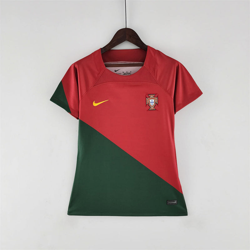 Camisola Portugal vermelha Home 2022/23 Feminina