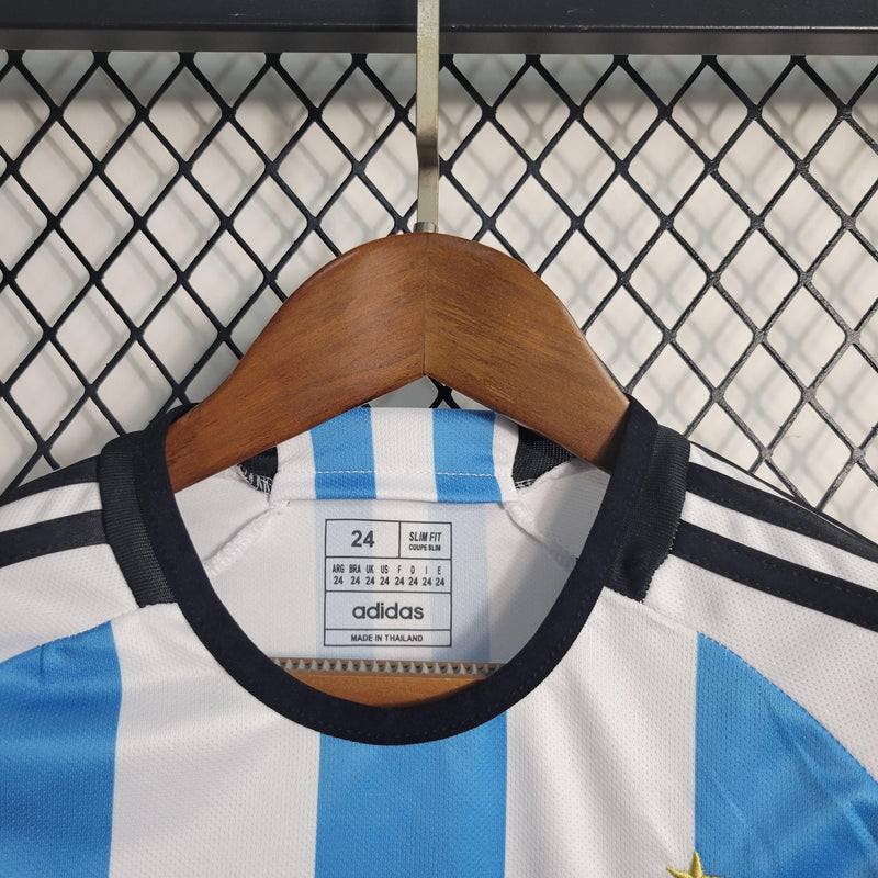 Camisola Seleção Argentina 2022/23 Home 3 - INFANTIL