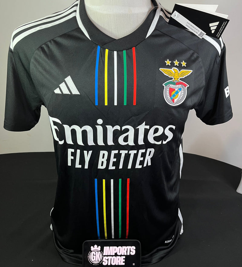 Benfica Black 2023/24 Away Shirt