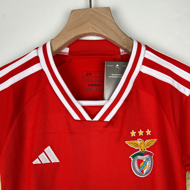 Conjunto infantil Benfica Vermelho 2023/24 Home