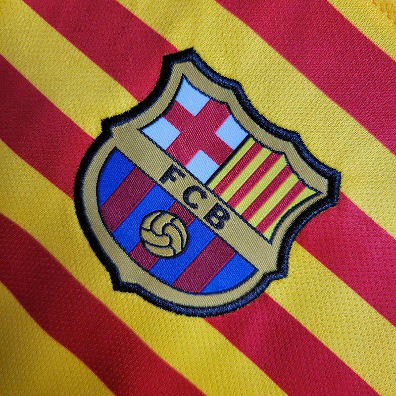 Barcelona 2023/24 Away Yellow Kids Set