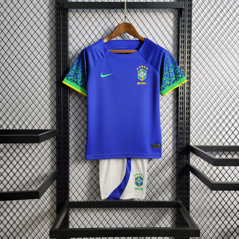 Conjunto Infantil Brasil 2022/23 - Away Torcedor PRO