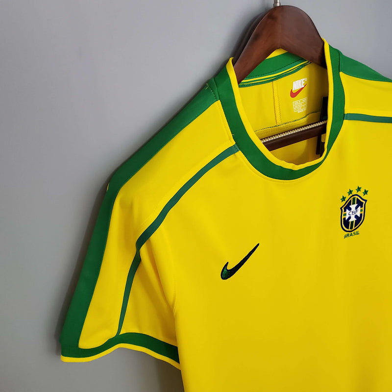 Camisola Retrô Seleção Brasil 1998/98 Home