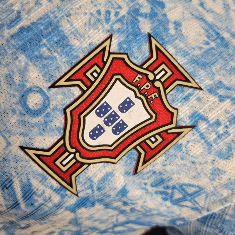 Camisola Portugal azul Away euro 2024 Player