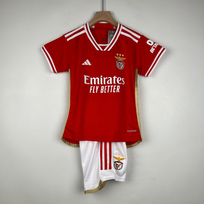 Conjunto infantil Benfica Vermelho 2023/24 Home