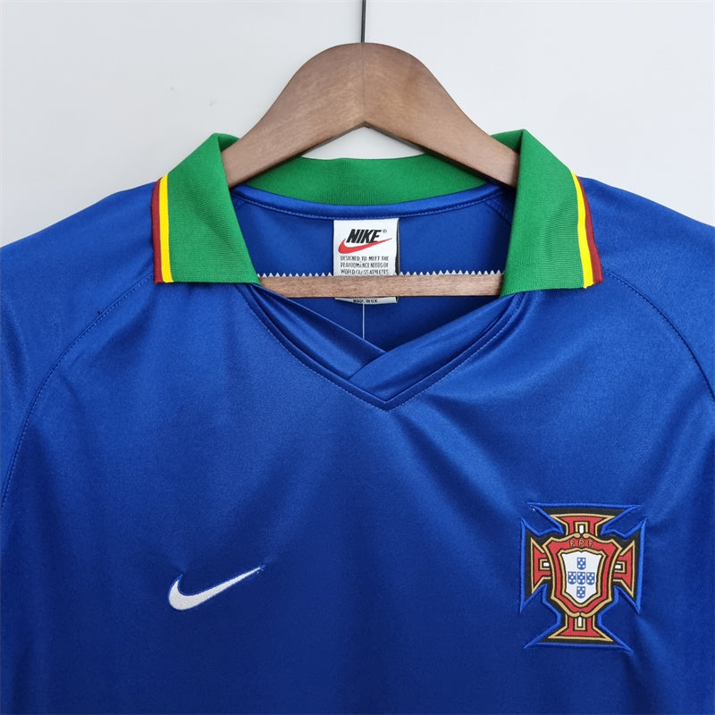 Camisola Portugal retrô Azul 1998